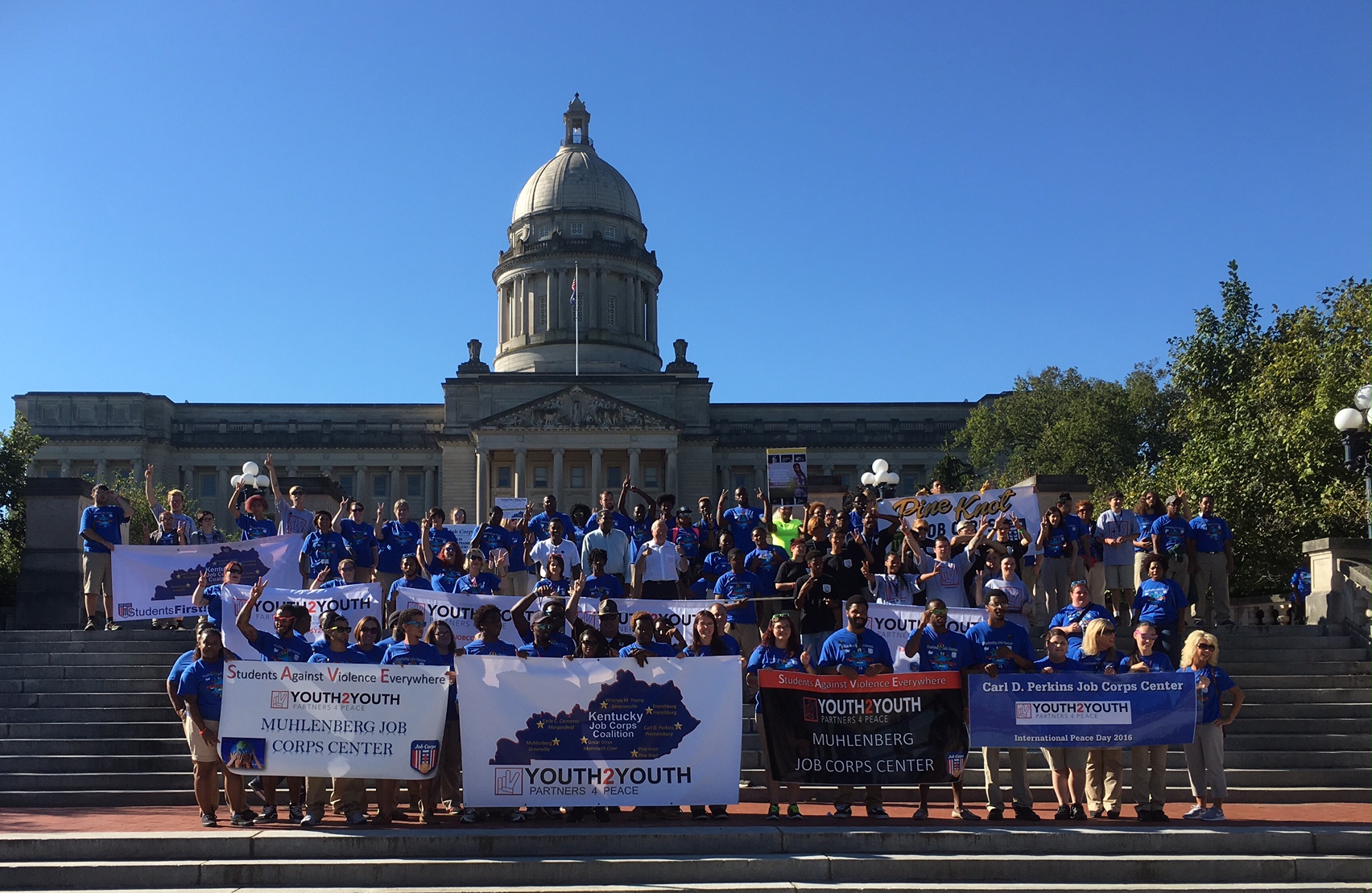 Muhlenberg Job Corps participates in Y2Y Peace March