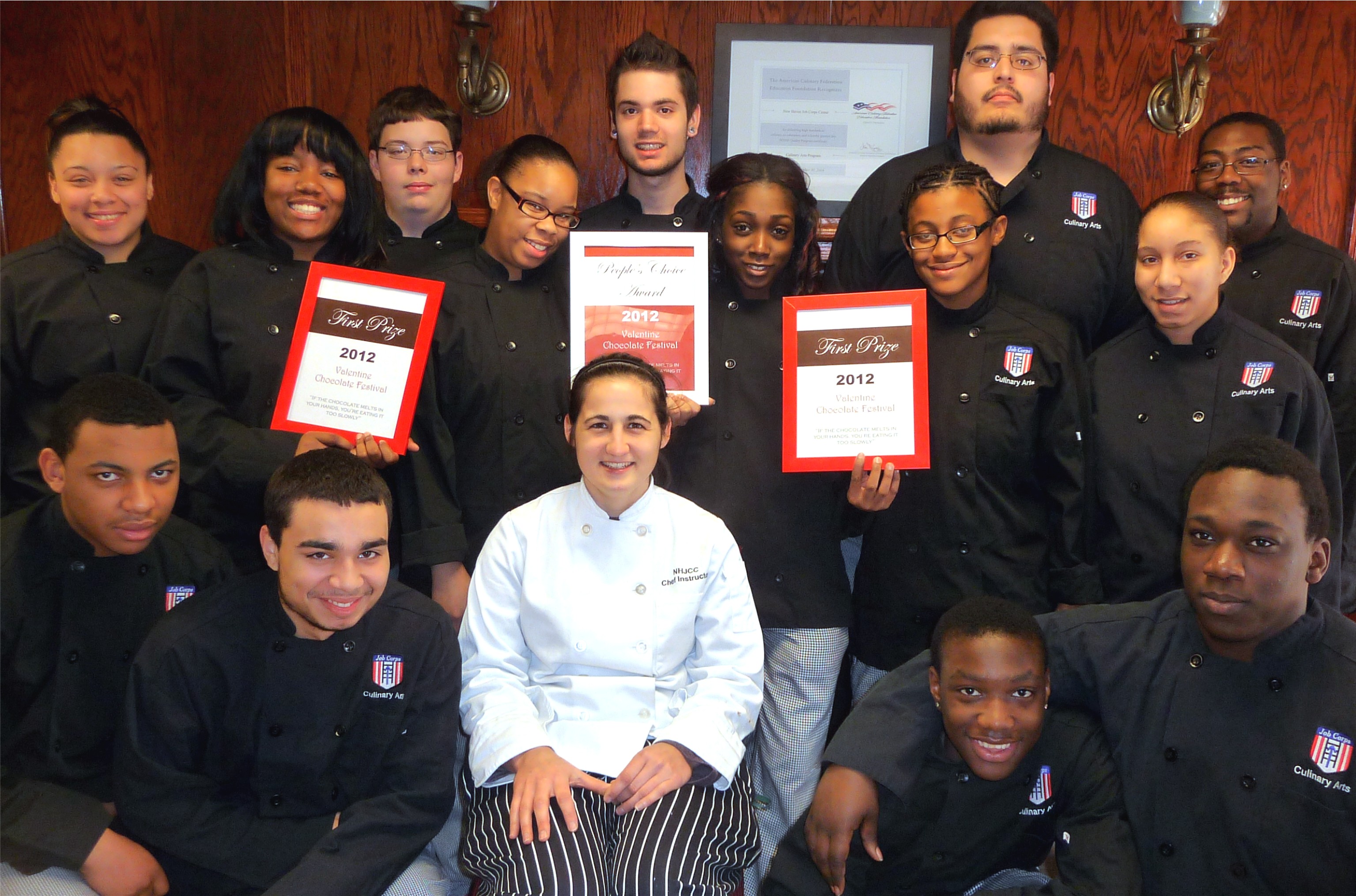 All award winning culinary students