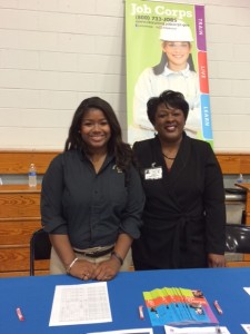 SGA President, Angel Selvey with Kentucky Admission Counselor, Karen Ellis 