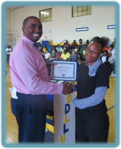 CTT Student of the Month Recipient Shaqual Haskell